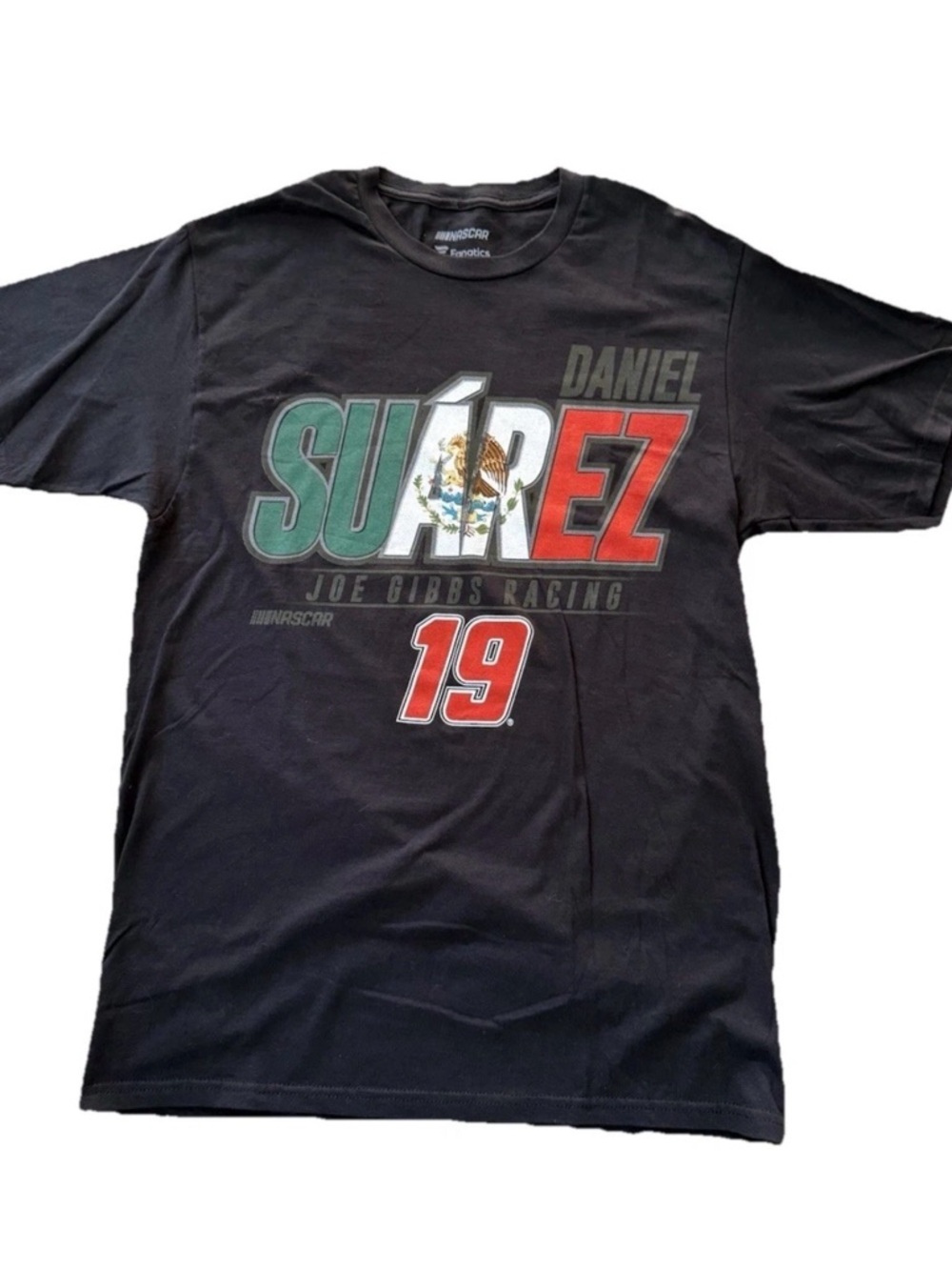 Fanatics Black NASCAR Graphic Tee with Tricolor Daniel Suarez Print